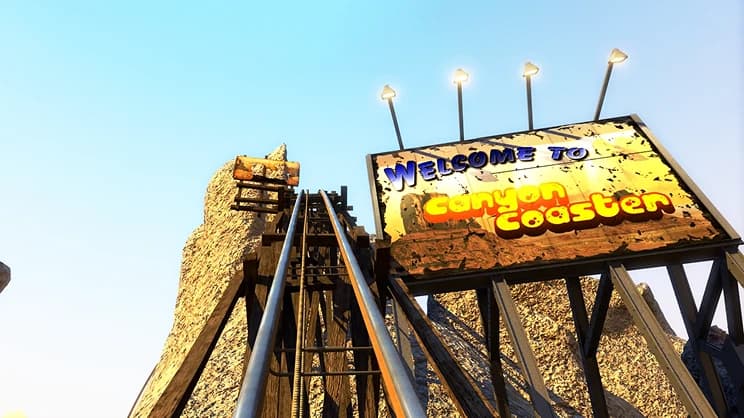 Triotech Storm, Canyon Coaster — VR bij A'DAM VR