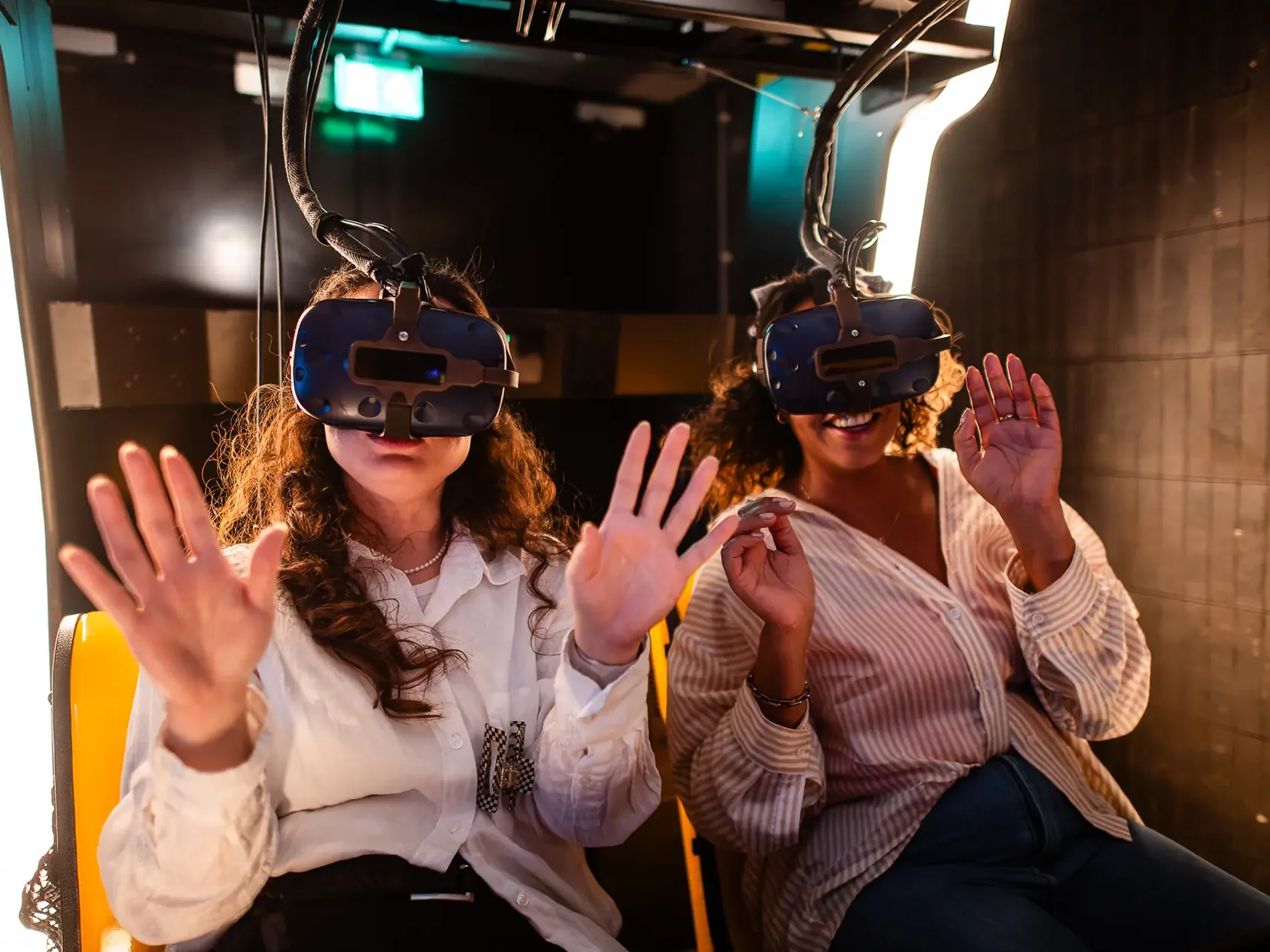 Vrijgezellenfeest Adam VR Game Race Park kriebels in je buik