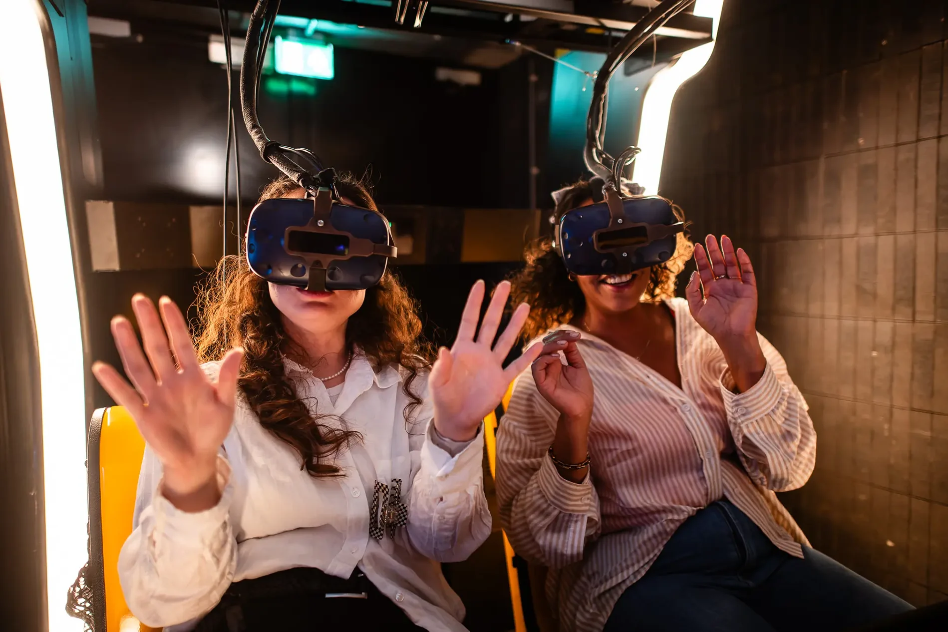 Vrijgezellenfeest Adam VR Game Race Park kriebels in je buik
