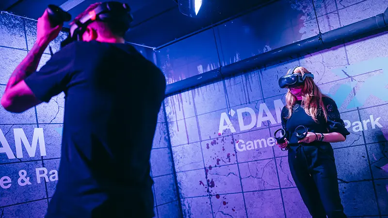 Hallucination Escape Room A'DAM VR Game & Race Park Amsterdam real