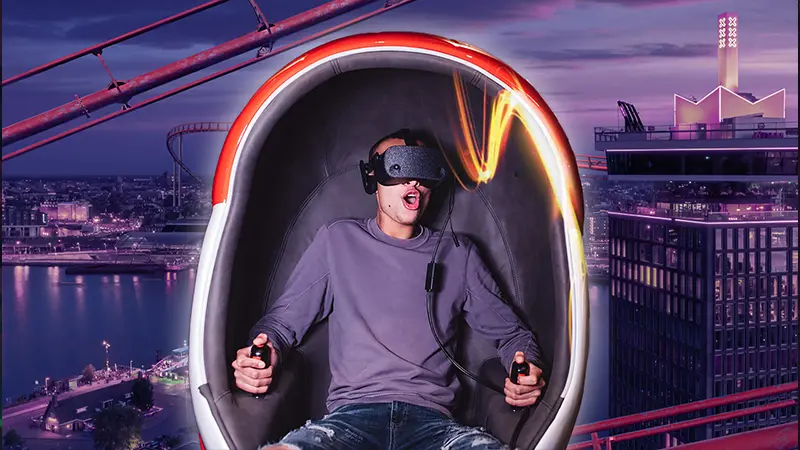 VR Adventure Ride A'DAM VR Game & Race Park Amsterdam real