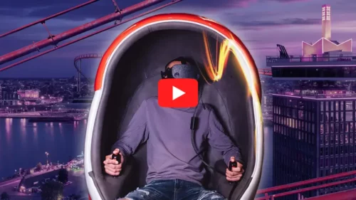 impressie Amsterdam VR Ride bij A'DAM-VR Game & Race Park The Ultimate VR Rolercoaster Ride