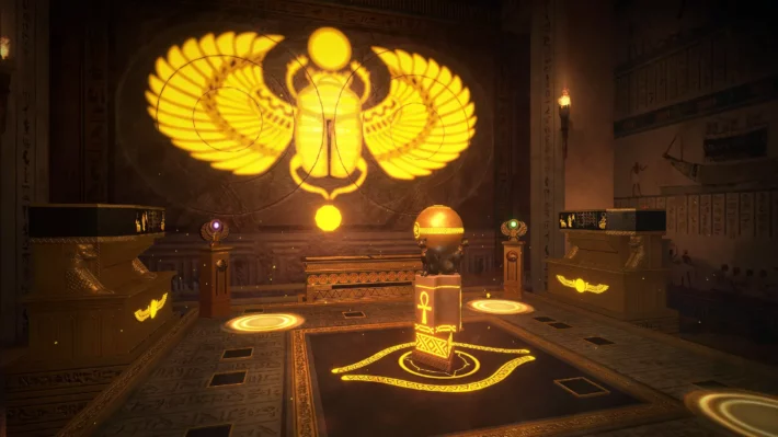 Pharaoh's Curse VR Escape Room A'DAM VR Game Race Park in Amsterdam