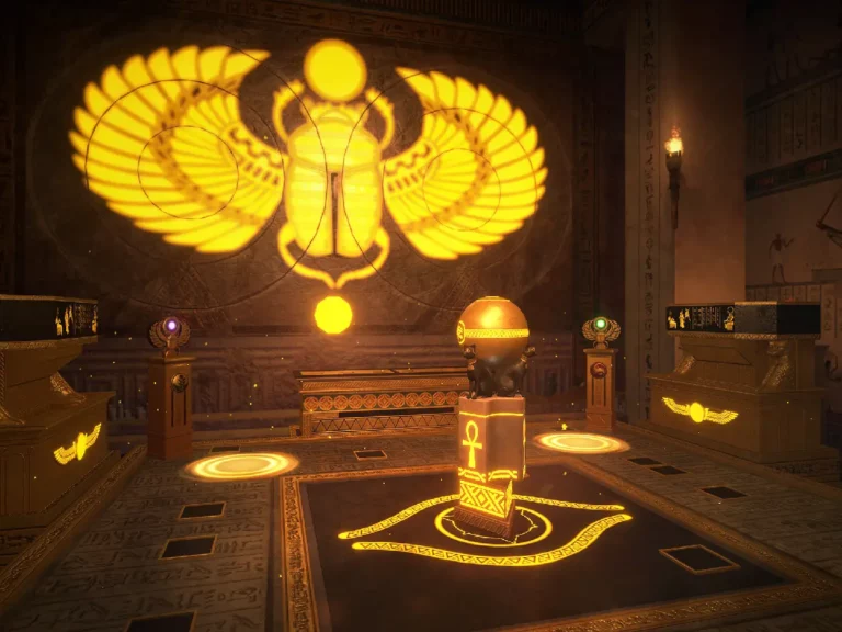 Pharaoh's Curse VR Escape Room A'DAM VR Game Race Park in Amsterdam
