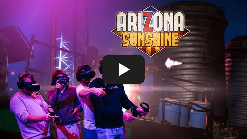 Arizona Sunshine Missile Base A'DAM-VR Game Race Park Amsterdam Zombieshooter video